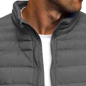Nouvelle conception de veste d'hiver matelassée pour homme, coupe-vent d'extérieur, personnalisable, en toile écologique, respirante, avec rembourrage en polyester, vente en gros - Product Image 3