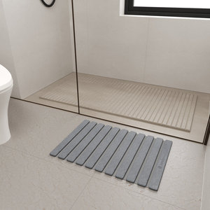 Customised Soak High Quality Natural Premium Design 15.4 In. X 23.6 In. Diatomaceous Earth Bathroom <b>Mat</b>, Folding Model Stone Bat - Product Image 3