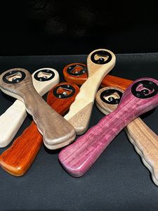 Ouvre-bouteille manuel multifonctionnel portable en acier inoxydable avec poignée en bois, pour ouvrir les bouchons - Product Image 3