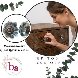 Elegant Exported Crystal Melon Cutting <b>Ceramic</b> <b>Knobs</b> Industrial Quality Kitchen Bedroom <b>Drawer</b> Cabinet Handle Pulls Beads Art CK - Product Image 4