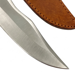 Couteau Bowie pour le camping, la randonnée et la chasse en plein air, avec construction en acier inoxydable, poignée confortable et étui. - Product Image 5