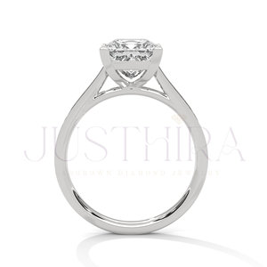 Hot Selling <b>Solitaire</b> Prong Setting Princess Cut Diamond <b>Ring</b> for Everyday Wear Office Use And Wedding Elegant Gift For Her - Product Image 5