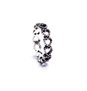 Bague en argent sterling 925, style vintage élégant, finition oxydée, bijoux à porter au quotidien pour hommes et femmes - Product Image 3