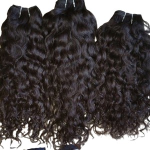 Extensiones de Cabello Humano Indio Virgen de 20 Pulgadas, Rizado Natural, Negro, Textura Suave y Definida - Product Image 2