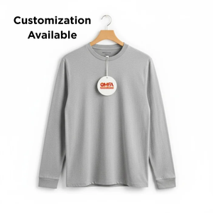 เสื้อผู้ชายผ้าฝ้ายออร์แกนิค 100% ระบายอากาศได้ดี ไม่ยับง่าย ทรงปกติ แขนยาว พิมพ์ลายได้ตามต้องการ สวมใส่สบาย - Product Image 1