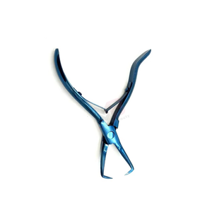 <b>Micro</b> Bead Stainless Steel Hair <b>Extension</b> Pliers with Long Handle for Bead Removal Hair <b>Extension</b> Pliers Metal Blue - Product Image 2