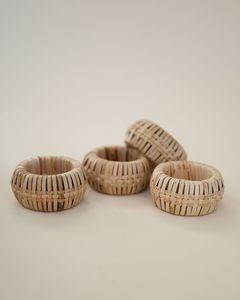 Anneau de serviette en rotin au design parfait, anneau de serviette en rotin tressé, anneau de serviette en rotin et jute, décoration de table à prix de gros direct usine - Product Image 6