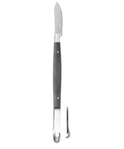 Con Scodellino Fig. 2 Cuchillos de Cera de Acero Inoxidable, Cuchillo para Tallar Cera Dental, Instrumento de Encerado para Laboratorio Dental, Reutilizable - Product Image 1
