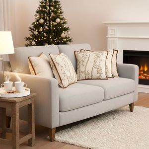 Elegante Juego de 5 Fundas de Almohada con Diseño Botánico Inspirado en la Naturaleza, Color Blanco Hueso, para Sofá y Cama, Decorativas y para Almohadas Decorativas - Product Image 6