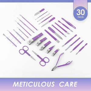 Ensemble de manucure de luxe en acier inoxydable de qualité supérieure, portable, avec étui magnétique 9 pièces, couleurs personnalisées, pour homme ou femme - Product Image 4