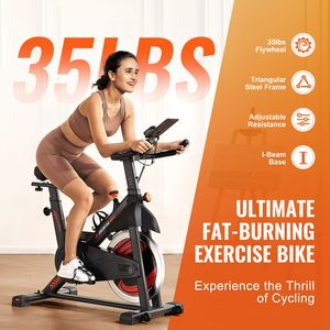Bicicleta de Ejercicio Estática con Resistencia Magnética Ajustable, Bicicleta de Cardio para el Hogar con Funcionamiento Silencioso - Product Image 2