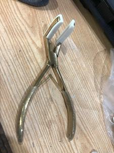 Pince professionnelle pour extensions de cheveux, outils de scellement à surface plane pour les soins des cheveux humains, instruments d'extension de cheveux - Product Image 4