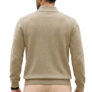 Contemporary Look <b>Men's</b> Sweatshirt High Quality Basic Cotton Blended Outdoor Lightweight Full Sleeve Quarter Zip Up Sweatshirt - Product Image 2
