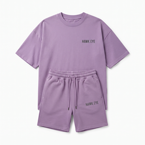 Ensemble décontracté homme été nouveau style : T-shirt à manches courtes à carreaux avec logo personnalisé et short droit ample grande taille - Product Image 4