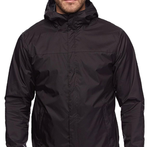 CLASSIC INVENTORS Stand Front Hooded Washed Breathable <b>Waterproof</b> Windbreaker <b>Jacket</b> Plus Size Men's <b>Winter</b> Outdoor Canvas 100 - Product Image 1