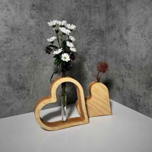 Nuevo Jarrón Decorativo de Madera Natural para Mesa Alta, Accesorios para Arreglos Florales, Jarrones de Madera Económicos para Flores Secas - Product Image 2