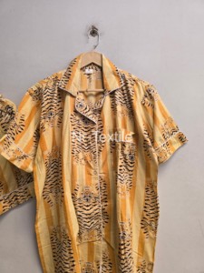<b>Women</b> Animal Print Pajama Set <b>Short</b> Sleeve Turn-down Collar Loose Fit Summer Casual 100% Polyester <b>Elastic</b> <b>Waist</b> <b>Shorts</b> - Product Image 4