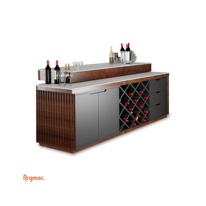 Baron Contemporary Luxury Hotel & Home <b>Bar</b> Counter 8x2ft Luxury Stone Countertop for Entertainment Spaces - Product Image 2