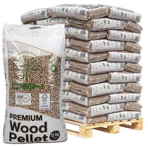 Sac Doypack en plastique anti-humidité imprimé pour granulés de bois, sac de carburant de 15 kg, emballage en vrac - Product Image 1
