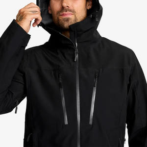 Chaqueta Cortavientos Impermeable para Mujer, Diseño de Cierre Sin Costuras, Clima Tropical, Ligera, con Capucha - Product Image 5