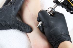 Customized Packaging Black <b>Nitrile</b> <b>Powder</b>-<b>Free</b> Disposable <b>Gloves</b> Ambidextrous Beaded Cuff Tattoo Beauty Auto Care Multipurpose - Product Image 2