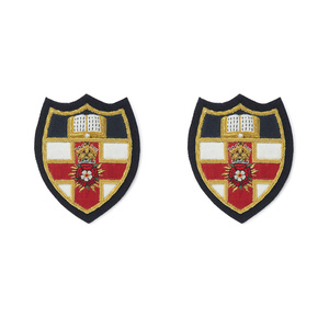 Parches Bordados a Mano Personalizados con Hilo Metálico, Corona Real, Bordado 3D en Dorado y Plateado, Insignias de Moda para Uniformes - Product Image 3