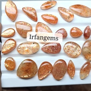 High Quality Irfan Gems Sunstone Gemstones Wholesale Price 100% Natural Mix Shape 20-40mm Rajasthan for Jewelry Making Bulk Lot - Product Image 4