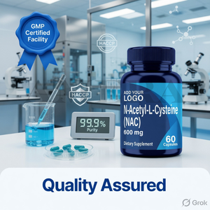 Cápsulas Nutricionales NAC, Suplemento Alimenticio, Proveedor Certificado OEM ODM GMP - Product Image 2