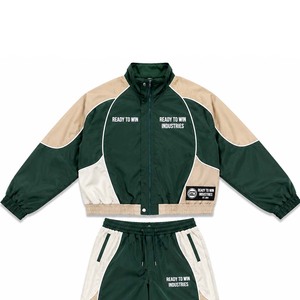 Conjunto Deportivo Ready To Win Industries, Verde Crema, Manga Larga con Cremallera, Transpirable, Poliéster, Unisex para Adultos, Otoño - Product Image 3