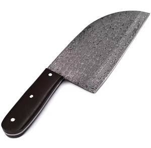 Couteau de cuisine artisanal LEGACY BLADES en acier Damas forgé à la main, ultra-affûté, avec manche en bois, écologique et fait main - Product Image 2