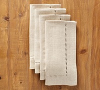 Serviettes de table carrées brodées sur mesure en lin 100 % écologique, faites à la main, de luxe, avec ourlet festonné, pour mariages, fêtes et usage domestique (vente en gros)