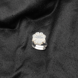 Custom <b>Adjustable</b> Flower Carved Moonstone <b>Ring</b> Sterling <b>Silver</b> Band <b>Rings</b> Jewelry Wholesale Boho <b>Rings</b> - Product Image 1