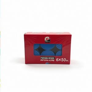 Peinture pour doigts 50ML, peinture bleue pour enfants, jouets de dessin - Product Image 1