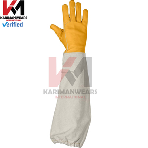 Bee Keeping <b>Gloves</b> Durable Stitch Leather <b>Gloves</b> Sting Resistant <b>Long</b> Sleeve for Beekeepers OEM Bulk - Product Image 2