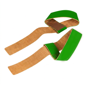 Sangles de musculation en cuir respirant pour l'entraînement, conception personnalisée, vente directe d'usine, prix de gros OEM - Product Image 6