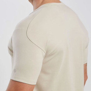 เสื้อยืดเพาะกาย เสื้อออกกำลังกาย ฟิตเนส สีพื้น ผ้ารัดรูป ยืดหยุ่นได้ 100% ผ้าฝ้าย ระบายอากาศ เป็นมิตรกับสิ่งแวดล้อม สำหรับนักกีฬา - Product Image 5