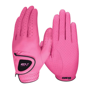 Gants de golf pas chers en cuir Cabretta, logo personnalisé, emballage, paume souple, pour hommes et femmes, sport, blanc, droit, gauche, OEM, couleur, caractéristiques, matériau - Product Image 4