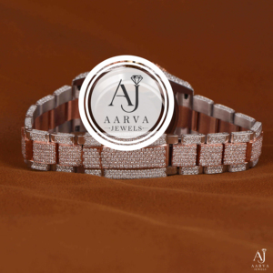 สายนาฬิกาข้อมือสแตนเลสสตีลหรูหรา AARVA JEWELS ขนาด 20 มม. ตัวล็อคแบบซ่อน สำหรับทั้งชายและหญิง คุณภาพสูง กระจกแซฟไฟร์ กันน้ำ 3BAR เครื่องกลไก - Product Image 1