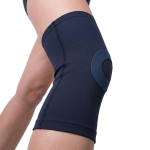 Genouillère de sport personnalisée en nylon respirant et élastique, genouillères de compression en néoprène pour le basketball, soutien sportif - Product Image 5