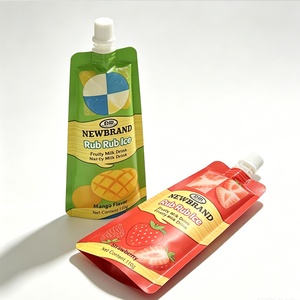 Pochette à bec verseur personnalisée avec logo 250 ml en aluminium, qualité alimentaire, pour jus, liquides, finition mate - Product Image 2