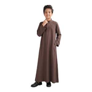 Thobe pour enfants, vêtements musulmans islamiques pour garçons, tenue traditionnelle arabe, tenue de prière pour enfants à manches longues, vêtements pour l'Aïd - Product Image 1