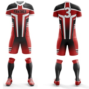 Conjunto de camisetas de fútbol blancas para hombre, uniformes de fútbol para niños, venta al por mayor, impresión lisa por sublimación - Product Image 5