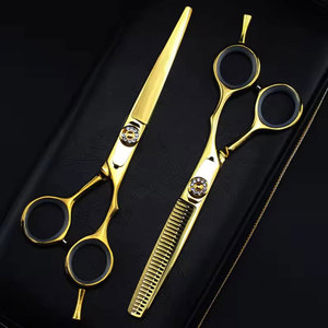 Vente flash - Sets de ciseaux de barbier en acier inoxydable - Sets de ciseaux de barbier à lame tranchante - Kit d'outils de barbier professionnels - Product Image 1