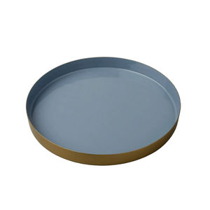 Bandeja Redonda de Acero Inoxidable con Acabado Espejo, Plato Decorativo para Servir Comida, Té, Café y Bebidas para Restaurante - Product Image 2