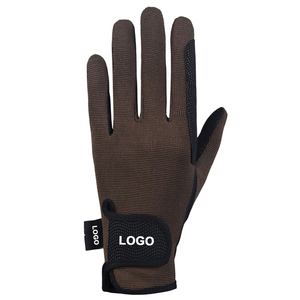 Gants de conduite marron à doigts entiers unisexes, antidérapants, pour l'extérieur, l'hiver, avec fermeture auto-agrippante, en polyester de haute qualité - Product Image 5