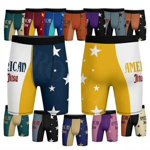 Sportswear High Quality Compression Shorts High Elastic Sports Quick Dry Breathable MMA Jiu Jitsu Gym Fitness Custom Logo Shorts - Product Image 1