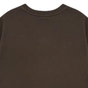 Camiseta Premium para Hombre, 100% Algodón, Bordada, 230g, Color Marrón Oscuro, Cómoda, Informal, Estilo Urbano, Suave y Transpirable - Product Image 5