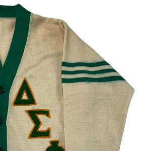 Cardigan en laine/acrylique tricoté oversize pour femme, avec logo brodé personnalisé, col en V, manches longues, collection hiver-automne - Product Image 4