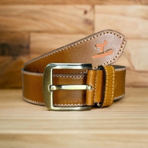 Cinturón de Cuero Vacuno para Hombre, Estilo Vintage, Ecológico, Duradero, con Hebilla de Pin, Diseño Occidental, Informal - Product Image 6
