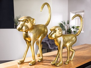 11D X 41W X 45H Handmade Eco-Friendly Aluminium Monkey Sculpture Modern Animal Figure Art <b>Decor</b> for Living Room Tabletop Display - Product Image 6